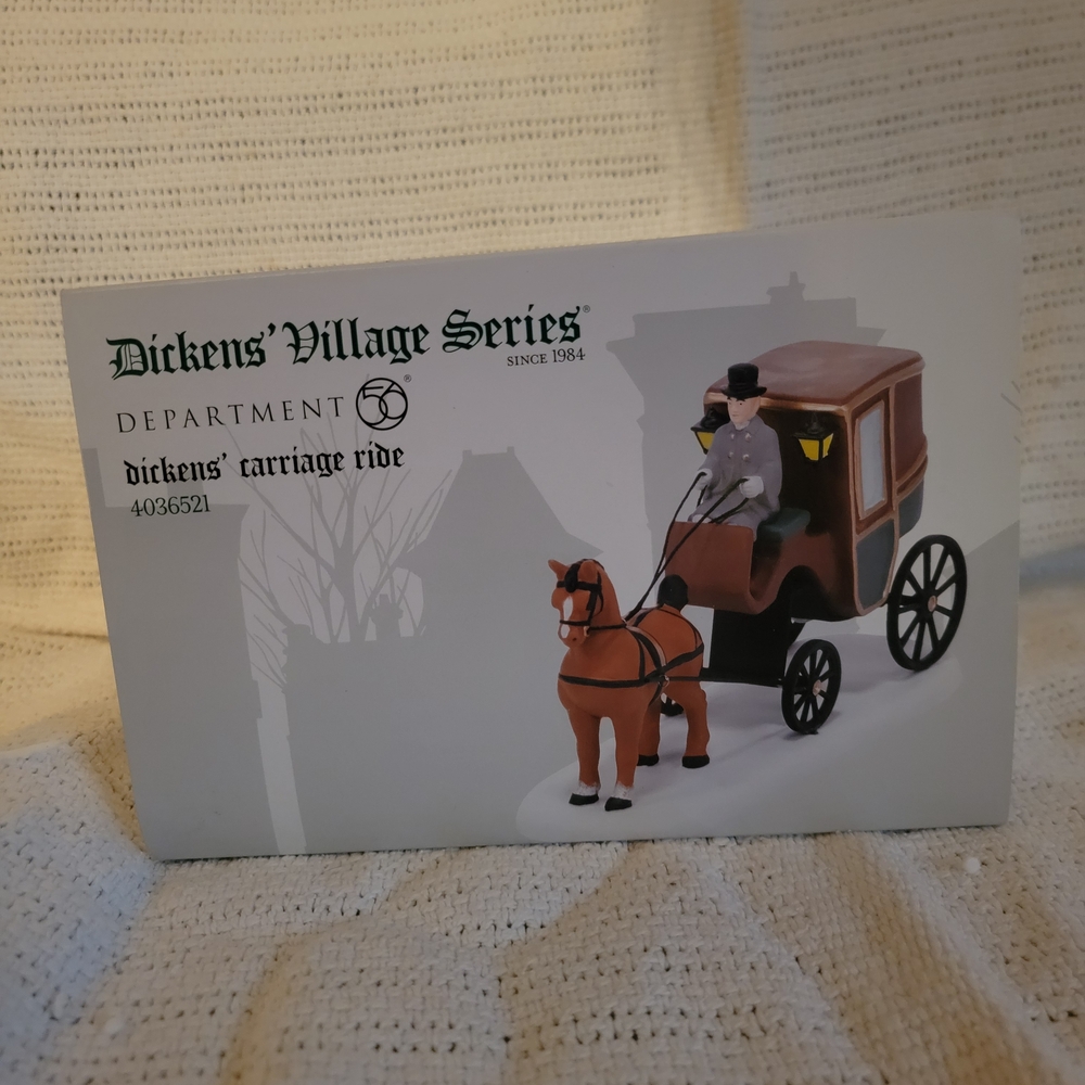 Dept 56 Dickens' Village Series Carriage Ride